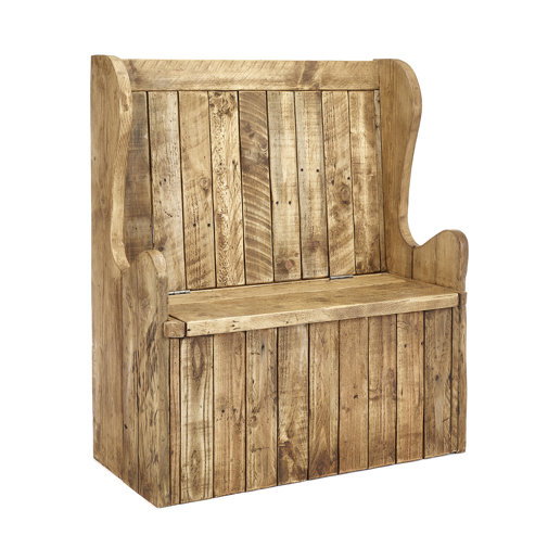 Union Rustic Sitzbank Hansen aus Holz mit Stauraum | Wayfair.de